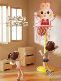 Adjustable Kids Indoor Basketball Hoop for Toddlers 1-6 Years Old, Portable Basketball Stand for Boys and Girls