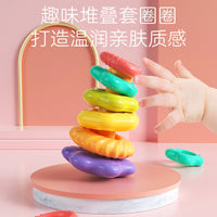 Rainbow Stacking Rings Educational Toy for Kids