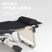 Folding Recliner Lounge Chair for Office Nap, Outdoor Beach, or Camping