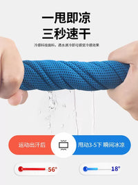 Rexl Cooling Sports Towel for Gym, Running, Hiking, and Travel - Quick-Dry & Sweat-Absorbent