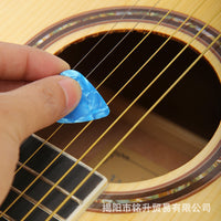 Celluloid Guitar Picks Set - Various Thicknesses and Colors for Acoustic Electric Bass Guitars