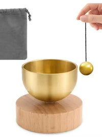 Mini Brass Singing Bowl Wind Chime for Yoga, Meditation, and Sound Healing