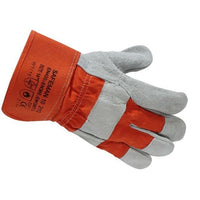 SAFEMAN Junyu 2112 Cowhide Canvas Work Gloves for Welding, Chemical, and Construction