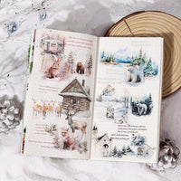 Winter Forest PET Tape for DIY Scrapbooking and Journaling, 6 Designs