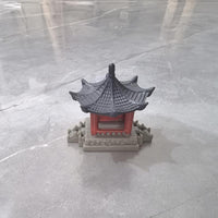 Miniature Chinese Pavilion Figurine for Micro Landscape Aquarium Bonsai Decor