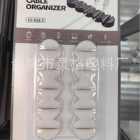 Desktop Cable Organizer Clips for USB Charging Cables and Wires