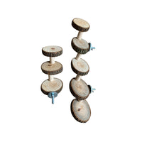 Wooden Pet Ladder for Hamsters and Parrots, Multi-Tier Climbing Toy