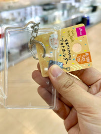 DAISO DIY Clear Acrylic Photo Frame Keychain for Cards and Pictures