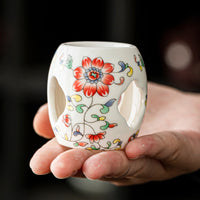 Blue and White Porcelain Teapot Lid Holder for Kung Fu Tea Ceremony