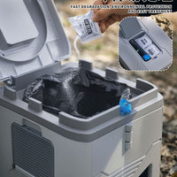 Portable Folding Toilet for Camping, Travel, and Emergency Use - Odor-Proof and Easy to Store