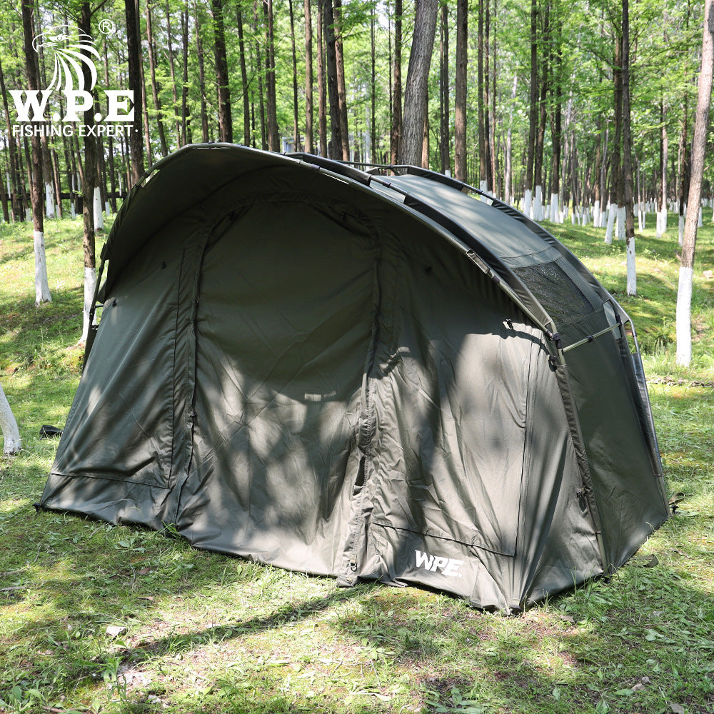 W.P.E Outdoor Tunnel Tent for Family Camping, Sun Protection & Rainproof Portable Folding Tent