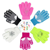 Kids Figure Skating Gloves with Rhinestones - Thickened High Elasticity for Ice Skating Training