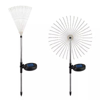 Solar Powered LED Firework Dandelion Garden Stake Lights for Outdoor Landscape Decoration