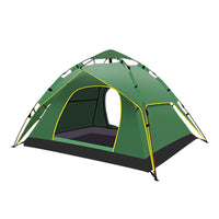 Automatic Pop-Up Camping Tent for 2-4 Person, Waterproof UV Protection Portable Family Tent