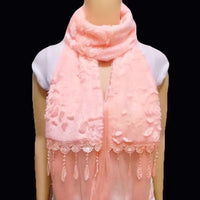 Women's Korean Style Solid Color Double-Layer Plush Scarf for Winter