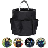 Oxford Cloth Portable Garden Tool Bag Foldable Storage Organizer Outdoor Picnic Basket Toiletry Bag