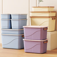 Rectangular Storage Box with Lid for Desktop, Snacks, Toys, and Sundries