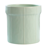 Miniature Matte Ceramic Orchid Planter, Oval Desktop Pot, Glazed Finish, No Drainage Hole