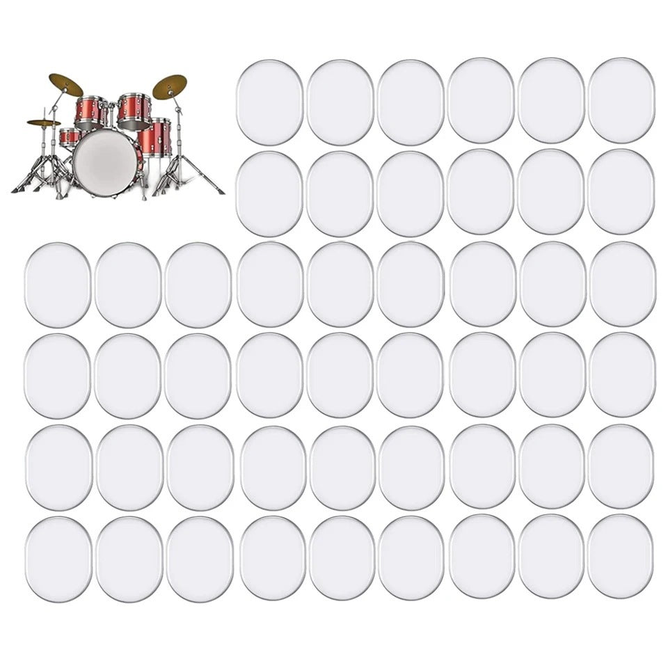 48-Piece Silicone Drum Dampening Gels for Percussion Noise Reduction