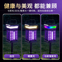 Solar Powered Mosquito Killer Lamp with Dual Mode Pest Repellent for Outdoor Garden and Lawn