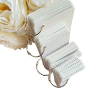 DIY Blank Bookmark Cards with Hole for Messages and Learning