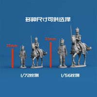 Napoleonic Wars French Cavalry Officer Wargame 3D Printed Miniatures