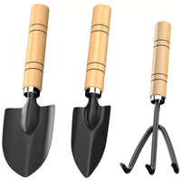 Garden Shovel Trowel Set for Planting, Digging, and Weeding - 3-Piece Heavy Duty Gardening Tools