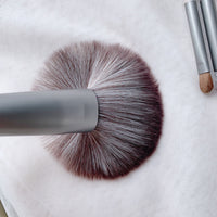 7-Piece Beginner Makeup Brush Set with Horse Hair Eyeshadow Blush Powder Contour Brushes