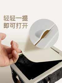 Foldable Car Trash Can with Lid - Portable Multi-functional Vehicle Organizer for Travel & Camping