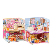 Kids' 3D Paper Puzzle House Model Building Kit Educational Toy Gift for Girls