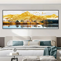 Self-Adhesive Mountain Landscape Wall Art for Bedroom and Living Room Decor