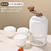 Manual Ice Shaver Machine for Home Use, Hand-Cranked Ice Crusher for Shaved Ice and Slushies