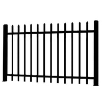 Zinc Steel Fence Panel for Villas, Schools, and Gardens
