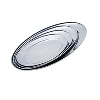 Stainless Steel Oval Fish Plate for Restaurant and Home Use
