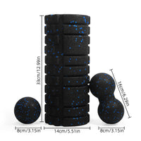 EPP Yoga Foam Roller and Peanut Ball Set for Muscle Relaxation and Fitness Training