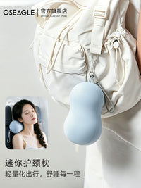 Portable Travel U-Shaped Neck Pillow for Airplanes, Cars, and Trains with Carry Bag