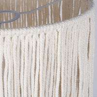 Bohemian Macrame Woven Cotton Rope Lampshade for Pendant Light, Restaurant Bar, Hotel Decor