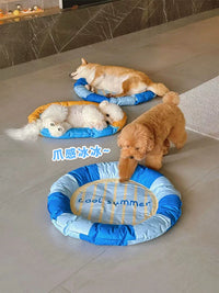 Pudding Sister Pet Cooling Mat for Cats and Dogs, Summer Ice Pad Bed