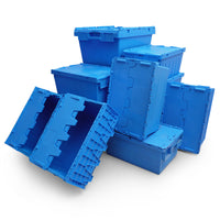 Stackable Logistics Container with Lid, Insulated Plastic Storage Box for Fresh Produce and Cold Chain Transport