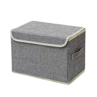 Foldable Storage Box with Lid, Large Capacity Fabric Organizer for Clothes, Toys, and Home Essentials
