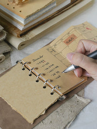 Moxia Vintage TN Travel Journal Notebook with Refillable Pages