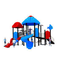 Kids' Large Outdoor Slide and Swing Set for Playgrounds and Homes