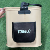 Portable Fishing Bucket with Live Fish Storage, Anti-Jump Net, and Water Rope for Outdoor Fishing