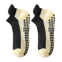 Unisex Cotton Anti-Slip Yoga Pilates Socks for Autumn/Winter - Sweat-Absorbent & Odor-Resistant