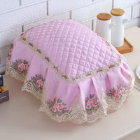 Pastoral Style Rice Cooker Dust Cover with Lace Trim - Universal Rectangular/Round Appliance Protector