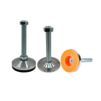 Heavy Duty Adjustable Leveling Feet with Anti-Slip & Anti-Vibration Carbon Steel Base