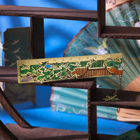 Vintage Chinese Painting Metal Bookmark Hollow Reading Clip with Tassel for Journals and Gifts