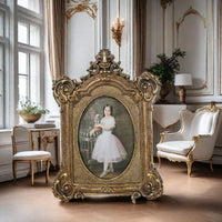 Vintage Resin Photo Frame for Tabletop Display, Living Room Bedroom Decor, Craft Gift
