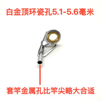 Stainless Steel Platinum Fishing Rod Tip Guide Rings for Sea Rods and Lure Rods