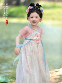 Girls' Hanfu Dress Summer Ancient Style Fairy Princess Dress Thin Chinese Style Performance Skirt